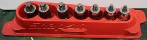 Juego de controladores Snap-On 7 piezas 3/8" Drive TORX Bit Stubby Socket (207EFTXYSE) - Imagen 1 de 7