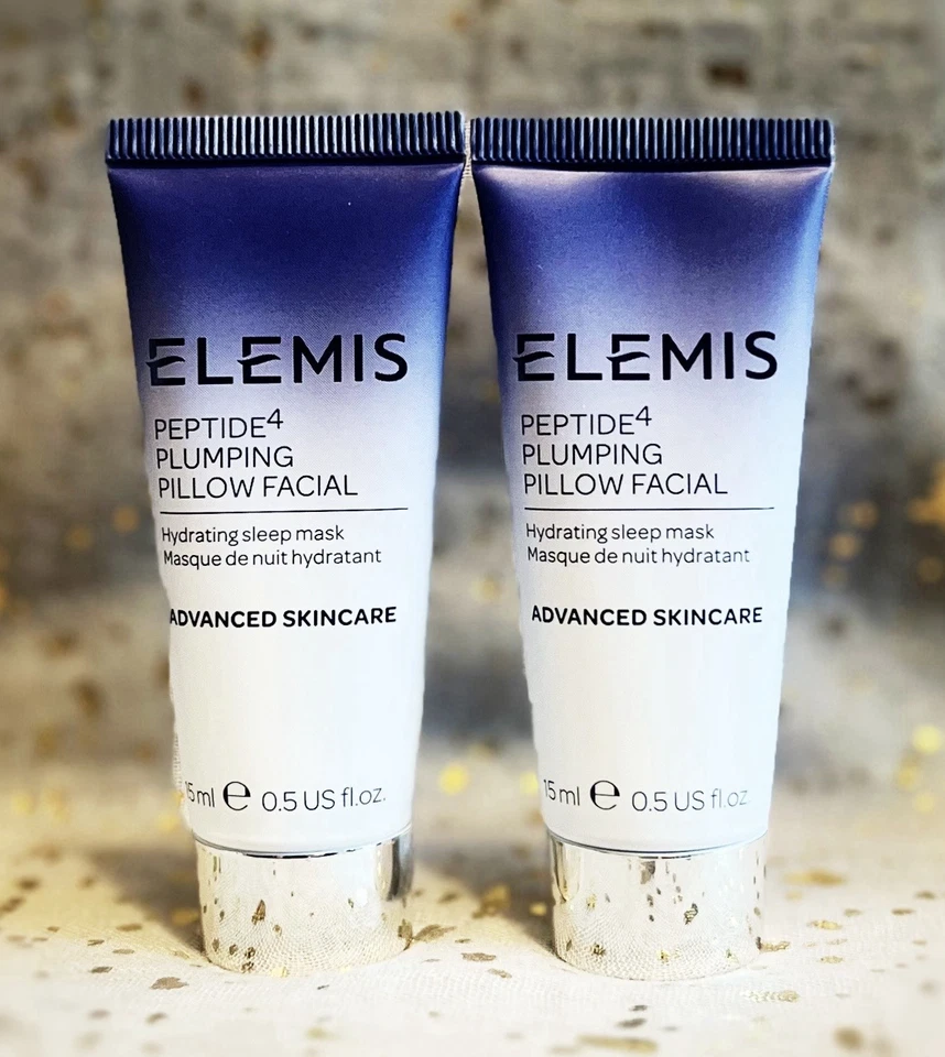 ELEMIS PEPTIDE4 PLUMPING PILLOW FACIAL HYDRATING SLEEP MASK TRAVEL SIZE