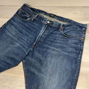 Polo Ralph Lauren Hampton Relaxed Straight Medium Wash Denim Jeans Men's 42x30 - Picture 1 of 12
