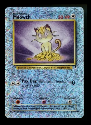 #2 Meowth 53/110 Legendary Collection 2002 Reverse Holo Pokémon Card TCG - Image 1 of 4
