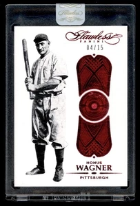 2017 Panini Flawless Baseball Honus Wagner Ruby SSP /15 Sealed Pirates HOF - Picture 1 of 2