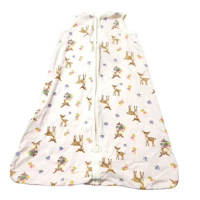 Burt's Bees розовый органический олень пчеловод носимое одеяло сна мешок XL 18-24 Mo - Изображение 1 из 4