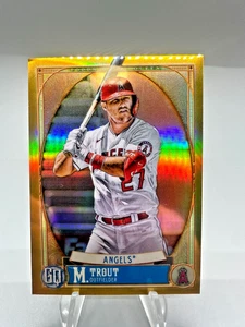 2021 TOPPS GYPSY QUEEN GQ MIKE TROUT CHROME GOLD REFRACTOR SP #’d 10/50! #244 - Picture 1 of 3