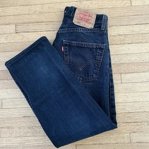 Vintage 90s Levi's 501 Jeans USA Straight Leg Black Denim 29x32 Actual (29x27) - Bild 1 von 12