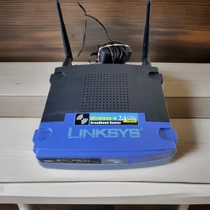 LINKSYS (WRT54GL) 54 Mbps 4-Port 2.4 GHz Wireless Broadband Router - Picture 1 of 2