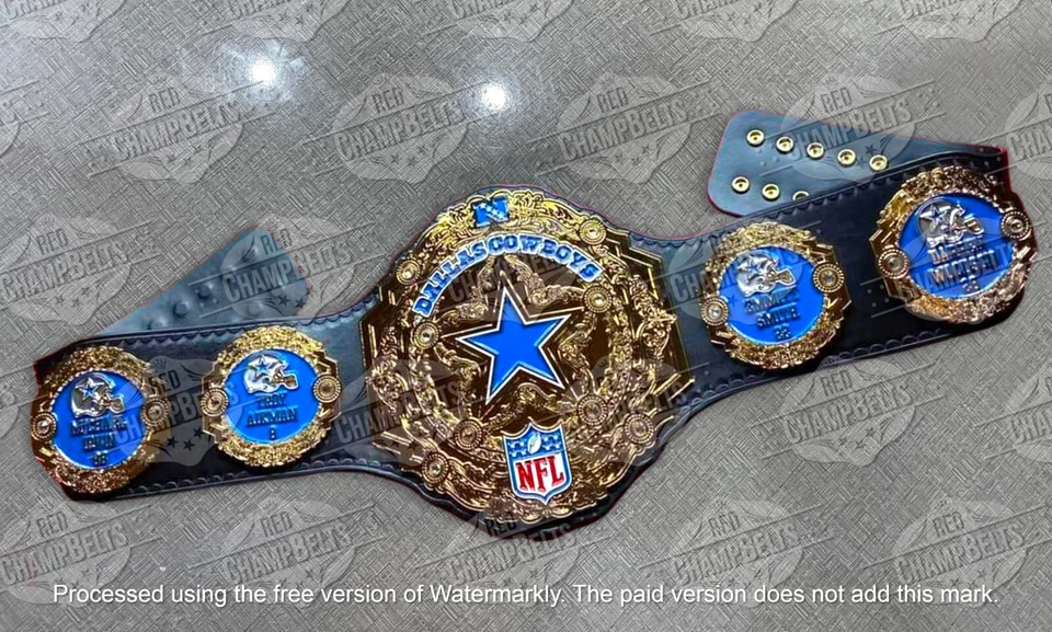 Cinturón Campeonato NFL Dallas Cowboys Adulto Talla 4mm Zinc Foto 1 de 1