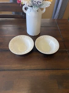 Juego de 2 cuencos de cereal Metlox Vernon Ware Poppytrail de 7,25" de ancho vintage - Imagen 1 de 5