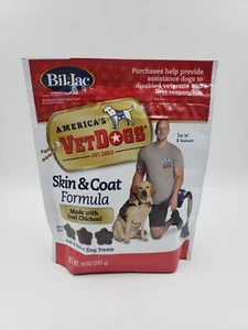 Bil-Jac America's VetDogs Skin & Coat Formula Dog Treats 10 Oz - Picture 1 of 3