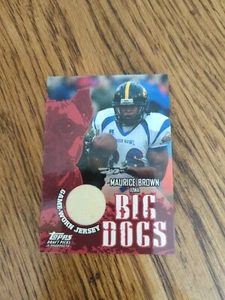 2004 Topps Draft Picks - MAURICE BROWN - College Game Used Jersey IOWA HAWKEYES - Bild 1 von 4