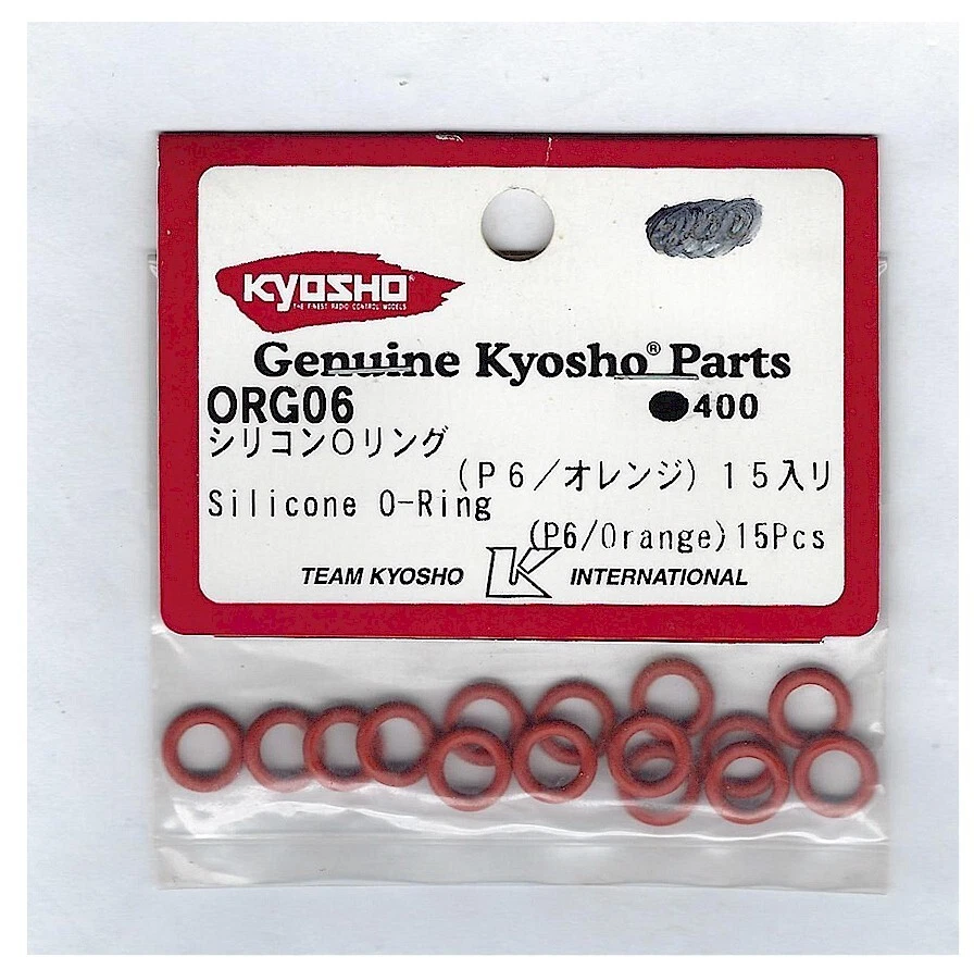 RC Car Buggy Truck Kyosho Silicone O-Ring (P6/Orange) 15Pcs ORG06 - Image 1 of 1