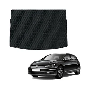 VW Golf MK7 2013-2019 Tailored Rubber Car Boot Liner Protector Mat Cover - Picture 1 of 9