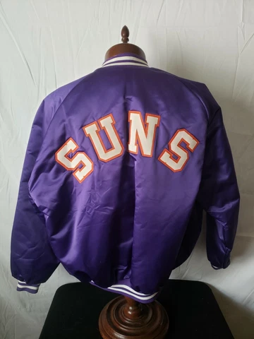 🔥🚨Vintage Chalk Line XXL-T Phoenix Suns Starter Style Spellout Jacket EUC Rare Cover