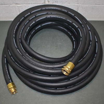 Водяной шланг Continental Garden CWH100-50MF-G, 1 дюйм x 50 футов, черный EPDM, 1 дюйм NPSH - Изображение 1 из 4