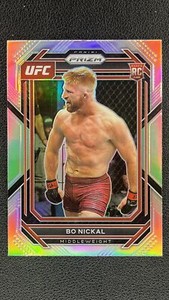 2023 Panini Prizm UFC Bo Nickal Rookie Sliver Prizm X1Z