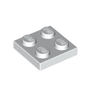 3022 LEGO® Plate 2 x 2, white, 20 Stück, neu - Bild 1 von 2