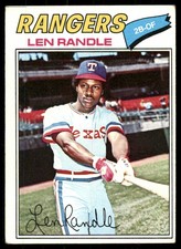 1977 Topps AA Len Randle #196 EX Excellent 5 Texas Rangers