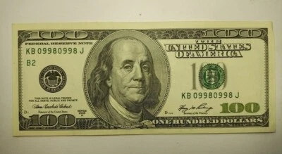 2006 $100 FRN KB 09980998 J - Image 1 of 4