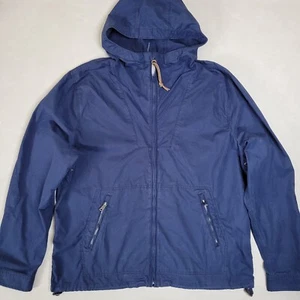 Lucky Brand Canvas Combat Field Jacket Full Zip Mens XXL Navy 100% Cotton - Picture 1 of 16