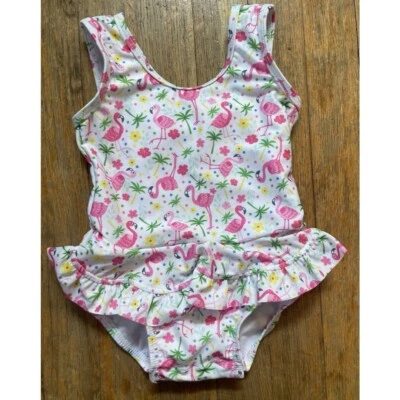 Flap Happy UPF 50 Stella Infantil Volantes Traje de Baño Fiesta Flamenco ~ talla 6 meses Foto 1 de 4