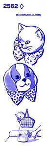 Pet Cat Dog Potholders Pattern In Basket Design 2562 Pot Holders - Picture 1 of 4