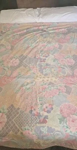 Vintage Single Duvet Cover, Floral Pattern, 76" x 52" - Picture 1 of 6
