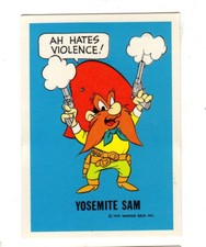 1974 Yosemite Sam Wonder Bread Warner Brothers Comics Card High Grade NM-