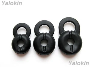 3 NEW BLACK EARBUDS GEL MOTOROLA H375 H385 H390 H560 - Picture 1 of 3