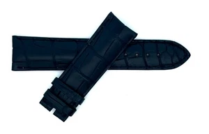 Montblanc Men's 22mm x 20mm Black Alligator Leather Watch Band - Picture 1 of 3