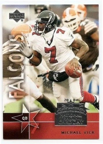 2004 NATIONAL TRADING CARD DAY Michael Vick #UD9 - Image 1 of 1