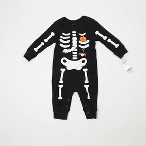 Carter's Baby Neutral Halloween Skeleton Jumpsuit Black Size 3M 1429 - Picture 1 of 1