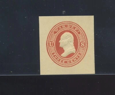 Scott  UO22 Washington War Dept. Official Unused Cut Square (Stock UO22-1) - Image 1 of 2