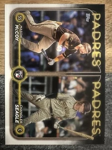 Chandler Seagle Mason McCoy Rookie 2024 Topps Update #US227 Padres NM - Picture 1 of 2