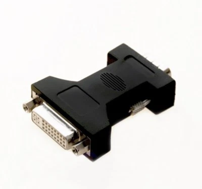 Monitor-Adapter DVI-I Buchse > S-VGA-Stecker (HD15) TFT Bildschirm Display - Bild 1 von 2