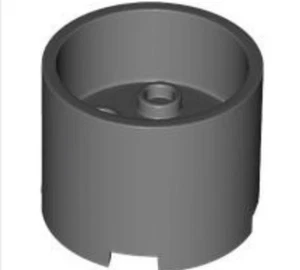 LEGO® Part 73111 - Brick, Round 3 x 3 x 2 with Recessed Center and Axle Hole - Picture 1 of 3