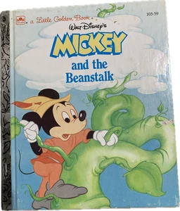 Walt Disney's Mickey and the Beanstalk, Little Golden Book, 1988, 103-59 - Picture 1 of 3