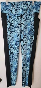 Rise by Lularoe blaue Schlangenleder knöchelhohe Leggings Damen Übergröße 1X - Bild 1 von 3