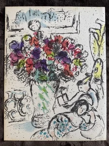 Marc Chagall, Les Anemones, Original. Litografía de piedra, 1974 - Imagen 1 de 3