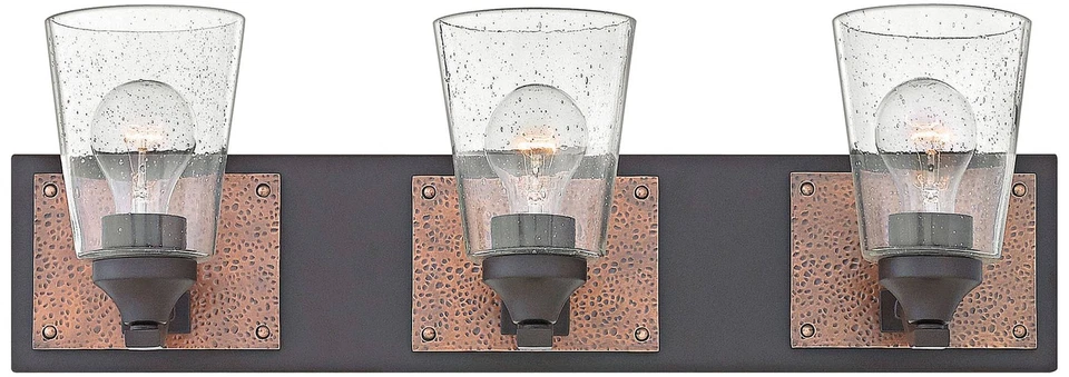 Luminária de banho Hinkley Jackson 24" Wide Buckeye bronze 3 luzes - Imagem 1 de 1