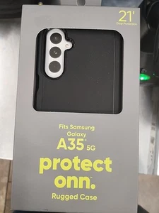 ONN Protective Grip Case Samsung Galaxy A35 5G Dual Layer 21' Drop Protect NEW - Picture 1 of 2