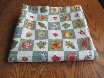 Vintage Concord Fabrics Kessler Design Floral Cotton Fabric  90" x 44" - Image 1 of 4