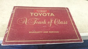 1988 TOYOTA CELICA Original Service Book  - Bild 1 von 3