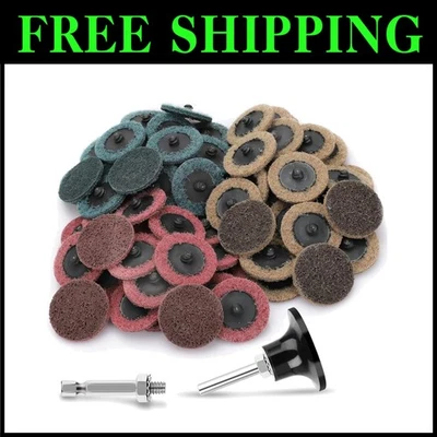 Roll Lock Die Grinder Sanding Discs Set - Fine Medium Coarse - Image 1 of 4