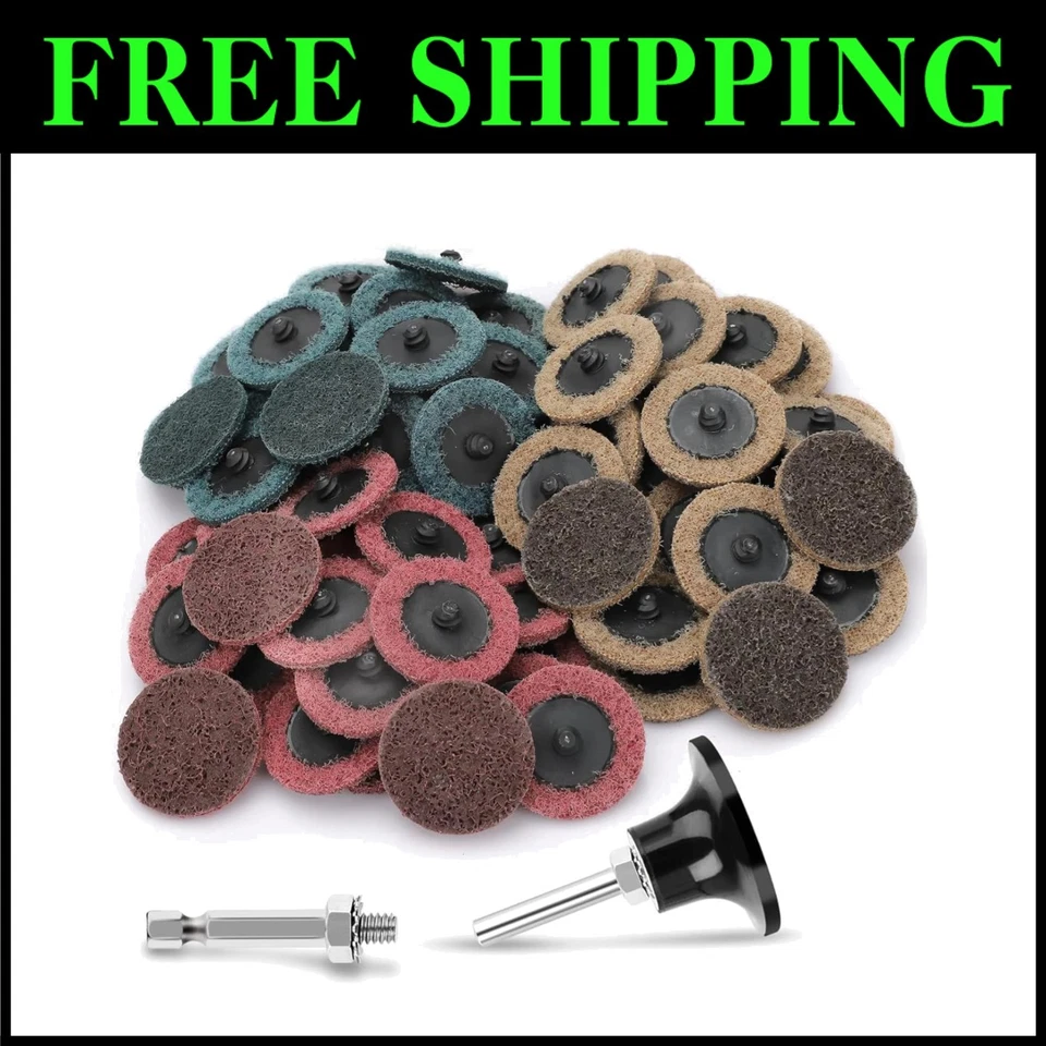 Roll Lock Die Grinder Sanding Discs Set - Fine Medium Coarse - Image 1 of 4