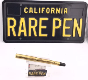 Vintage Rare WATERMAN 52 1/2 Fountain Pen ROYAL PLATE Sheraton Overlay 14K #2 M - Picture 1 of 10