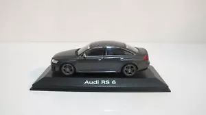 1:43 MINICHAMPS AUDI A6 RS6 SEDAN GRAY DIECAST CARS DEALER BOX - Picture 1 of 6
