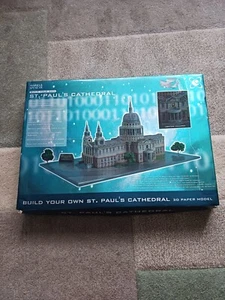 ST PAUL'S Catheral 3D Build Your Own Card Model Working Interior Light M&S 2003 - Picture 1 of 8
