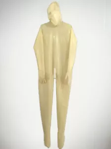 100% Latex Catsuit Gummi Rubber Overall Cosplay Bodysuit Jumpsuit S-XXL - Picture 1 of 2