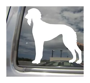 Saluki Dog - Purebred Car Window Vinyl Decal Sticker 01669 - Foto 1 di 1