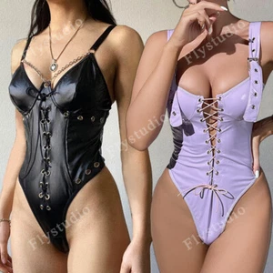 Sexy Damen-Dessous 1-teilig Nachtwäsche Overall Spitze Body Cosplay Party Club - Bild 1 von 19