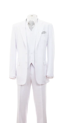 Men's woolfeel two button silm fit jacket with vest F.Front pants 5702sv Foto 1 de 4